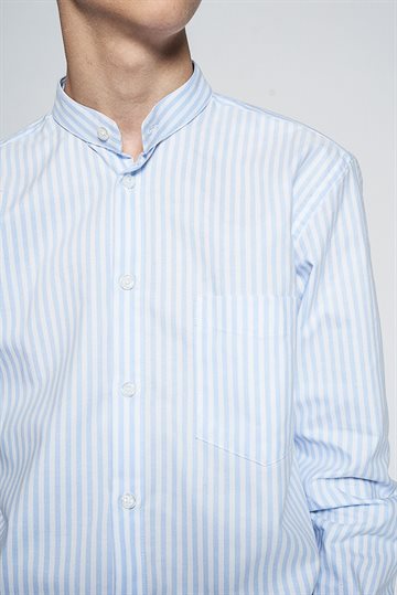 Formél randig skjorta - Duban China - Blå